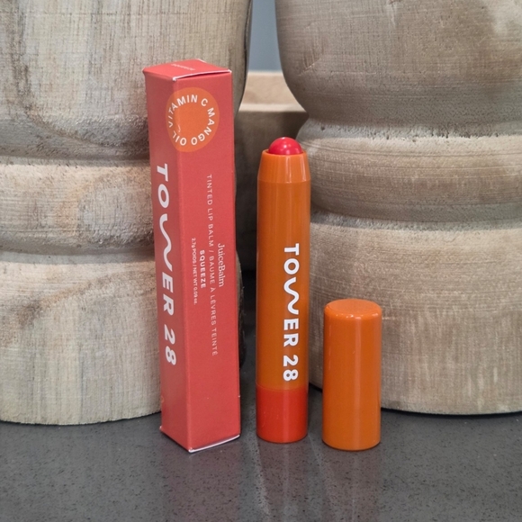 Tower 28 JuiceBalm Tinted Lip Balm In Squeeze 2.7g - NEW IN BOX - Picture 1 of 3